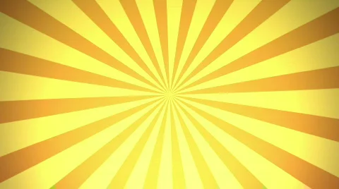 Retro Radial, Orange (25fps) Stock Footage 877793