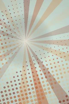 Retro Radial Pattern with Dots Stock Photos