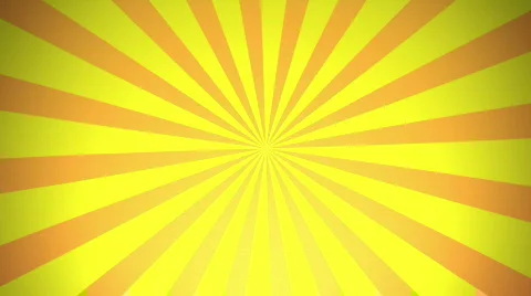 Retro Radial, Yellow (30fps) Stock Footage 877837