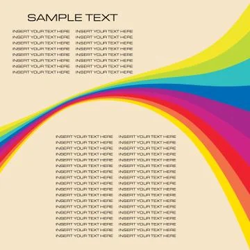 Retro rainbow background with copy space vector illustration Illustration