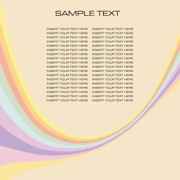 Retro rainbow background with copy space vector illustration Stock Illustration