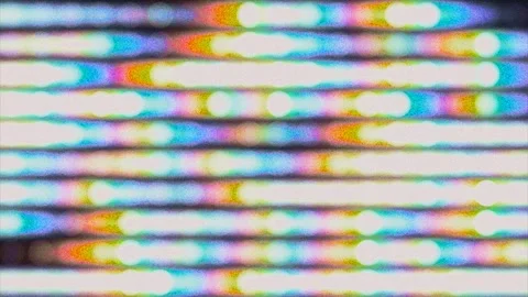 Retro Rainbow Glitch Scan Lines Light Leak Background Stock Footage 337722822