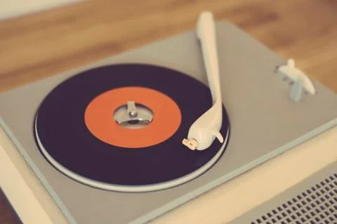 Retro record player Stock-Fotos