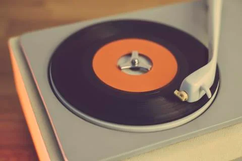 Retro record player Stock-Fotos