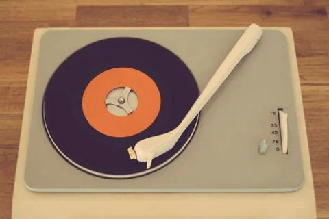 Retro record player Stock-Fotos