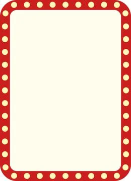 Retro rectangle light frame border. Shining billboard Stock Illustration