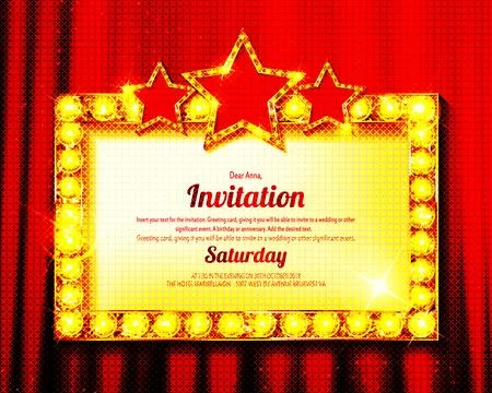 Retro rectangular banner sign with frame Stock Illustration