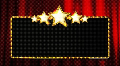 Retro rectangular banner sign Stock Illustration