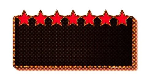 Retro rectangular banner sign Stock Illustration