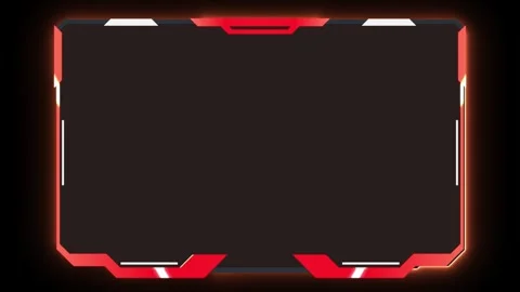 Retro Red Frame Overlay for Screen	 Stock Footage 274913225
