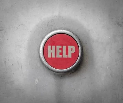 Retro red industrial help button Photos