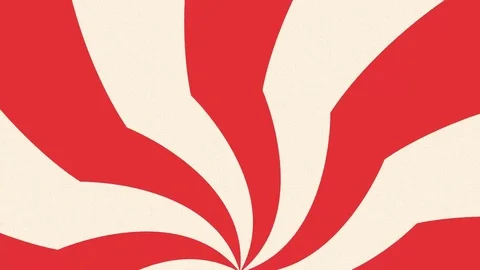 Retro red rays pattern. Pop art style Stock Footage