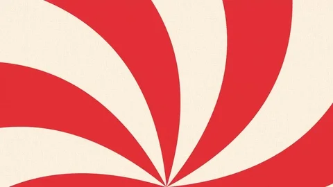 Retro red rays pattern. Pop art style Stock Footage