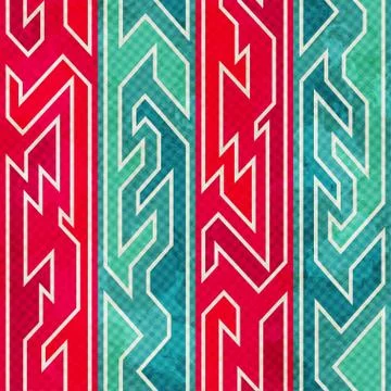 Retro red seamless pattern Stock Illustration