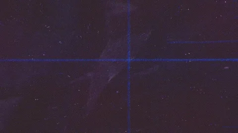 Retro RGB CRT Screen Texture Overlay with Analog Scanlines Blue Cross Grid Stock Footage 339287910