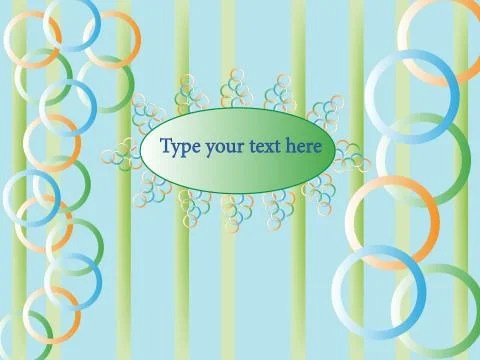 Retro rings background Stock Illustration