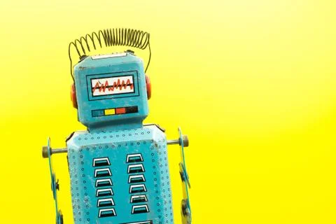 Retro robot toy Stock Photos