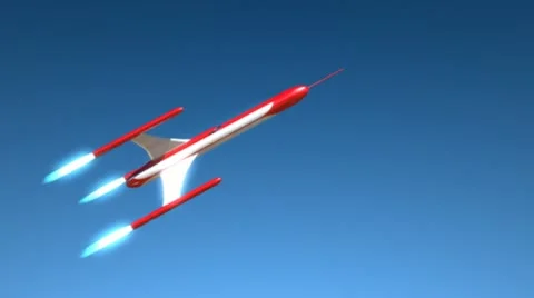 Retro Rocket Stock Footage 11816437