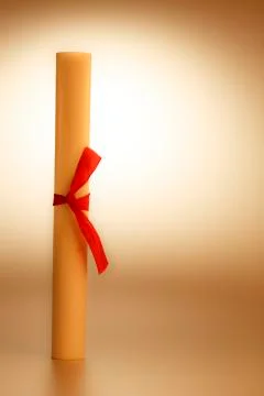 Retro rolled paper Stock Photos