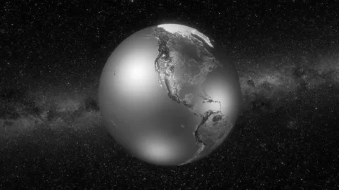 Retro rotating globe seamless looping Vidéo 137212071