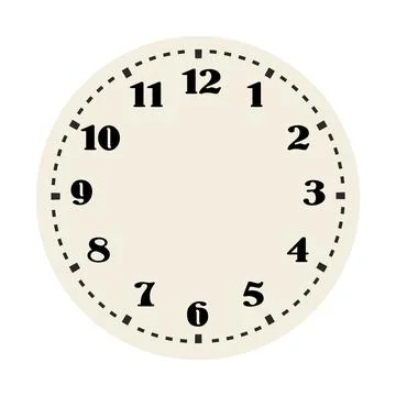 Retro round clock face. Vintage watch design. Elegant antique dial. Timer with Stock Illustration