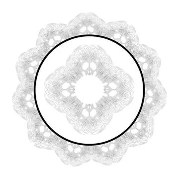 Retro Round Frame Retro Round Frame Isolated on White Background Copyright... Stock Photos