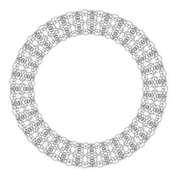 Retro Round Frame Retro Round Frame Isolated on White Background Copyright... Stock Photos