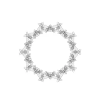 Retro Round Frame Retro Round Frame Isolated on White Background Copyright... Stock Photos