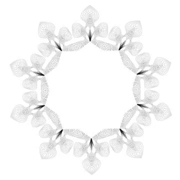 Retro Round Frame Retro Round Frame Isolated on White Background Copyright... Stock Photos