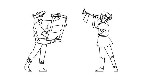 Retro royal herald vector Stock Illustration