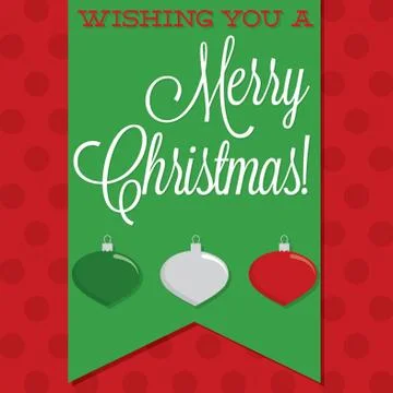 Retro sash bauble card in vector format. Ilustración de archivo