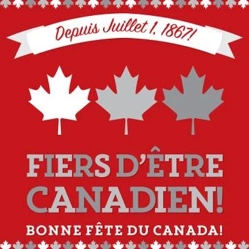Retro sash Canada Day maple leaf card in vector format. Ilustración de archivo