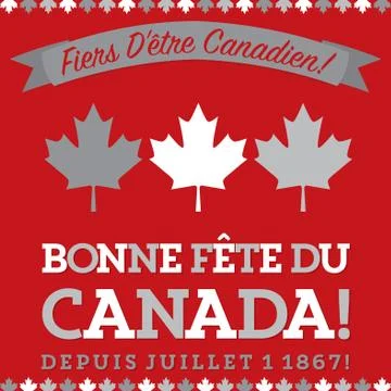 Retro sash Canada Day maple leaf card in vector format. イラスト素材
