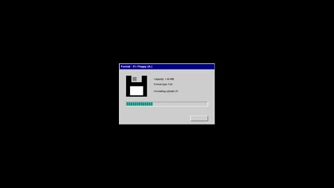 Retro save progress dialog box on computer screen Stock Footage 346470512