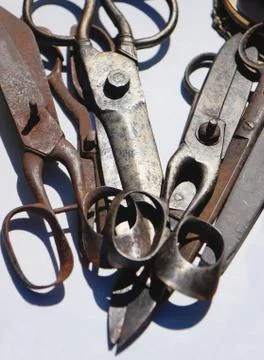 Retro scissors Stock Photos