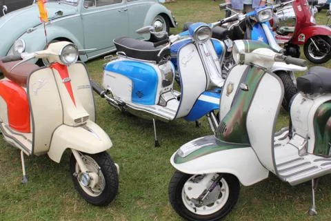 Retro scooters Stock Photos