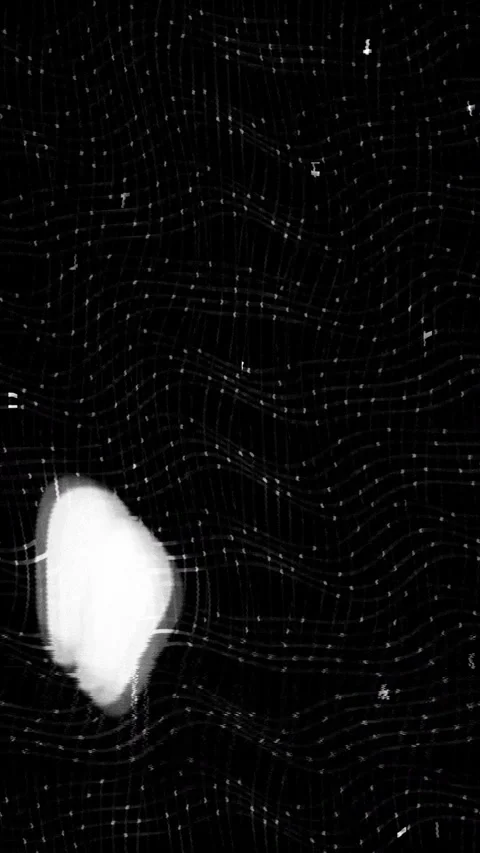 Retro Screen Noise Effect Vertical Stock Footage 331083181