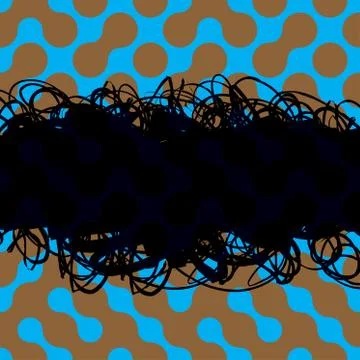 Retro Scribbles Layout Stock Illustration