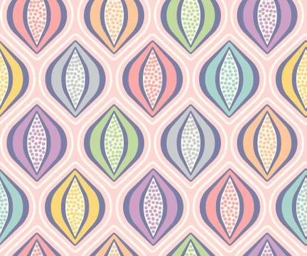 Retro seamless colorful pattern Illustrazione stock