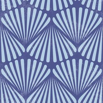 Retro seamless marine pattern with beige shells. Vintage geometric pattern .. 스톡 일러스트