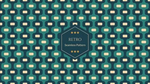 Retro Seamless Pattern. Aesthetic Style. Abstract Background Stock Illustration