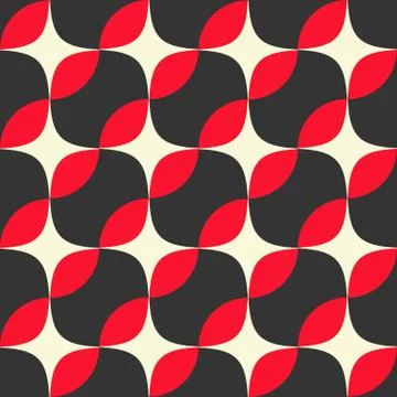 Retro seamless pattern with circles. Colorful vector background Illustrazione stock