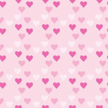 Retro seamless pattern with colorful hearts. Abstract geometric modern backgr Stock Illustration