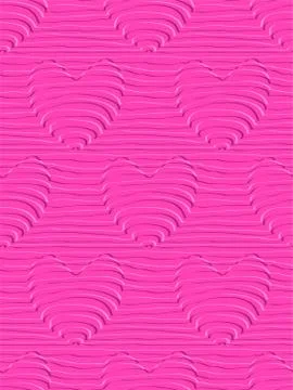 Retro seamless pattern with hearts Stock Illustration