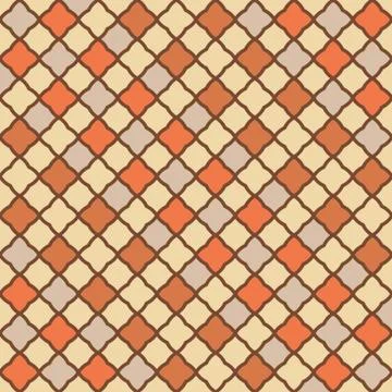 Retro seamless pattern Illustrazione stock