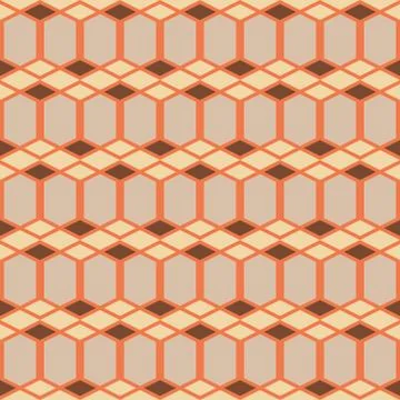 Retro seamless pattern Illustrazione stock