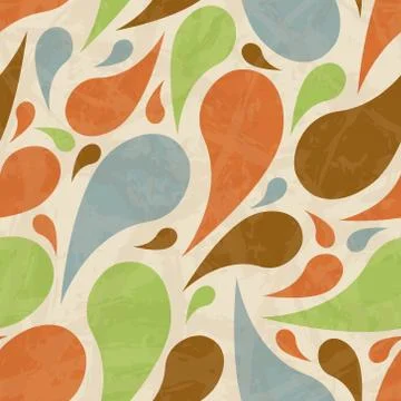 Retro seamless pattern Stock Illustration