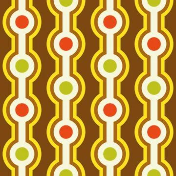 Retro seamless pattern Stock Illustration