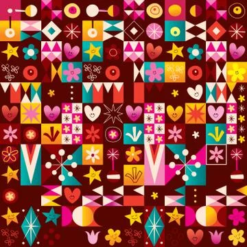 Retro seamless pattern 스톡 일러스트