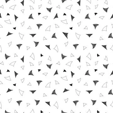 Retro seamless pattern in memphis style. Stock Illustration